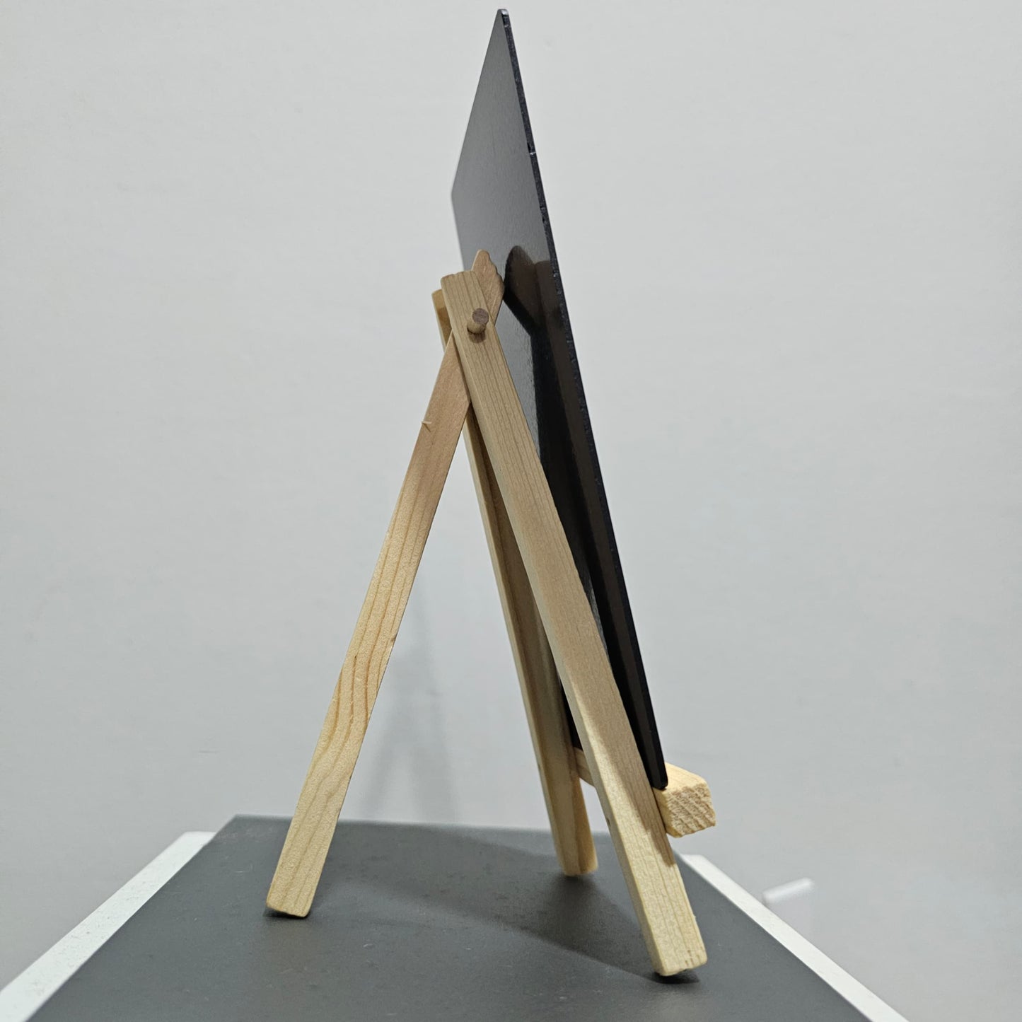Mini QR Code DuitNow Touch 'n Go eWallet Display Signage (Free Wood Stand)