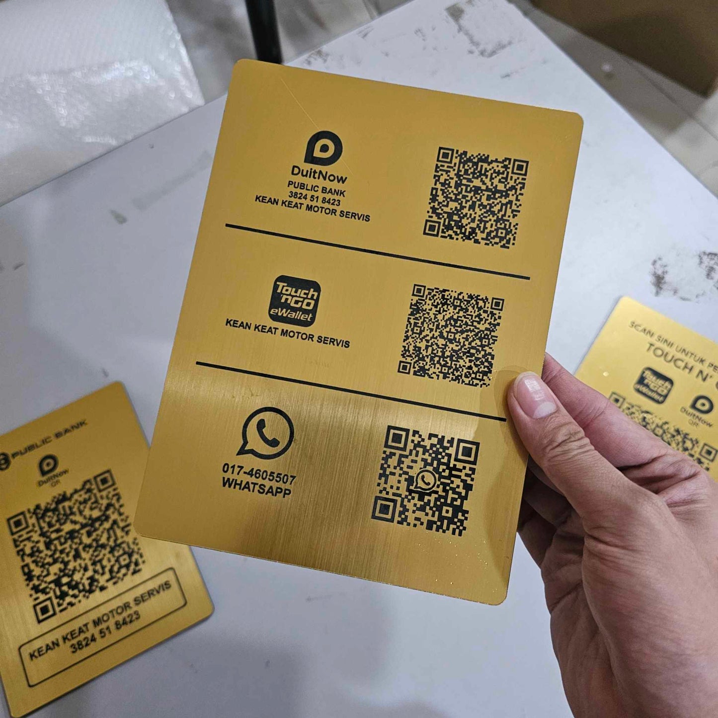 Social Media QR Code Signage Display