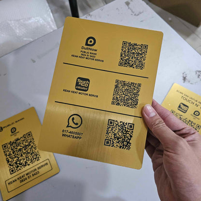 Social Media QR Code Signage Display