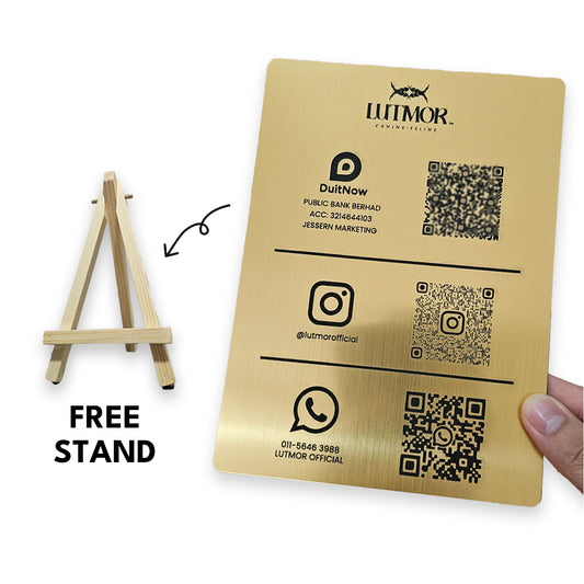 Social Media QR Code Signage Display